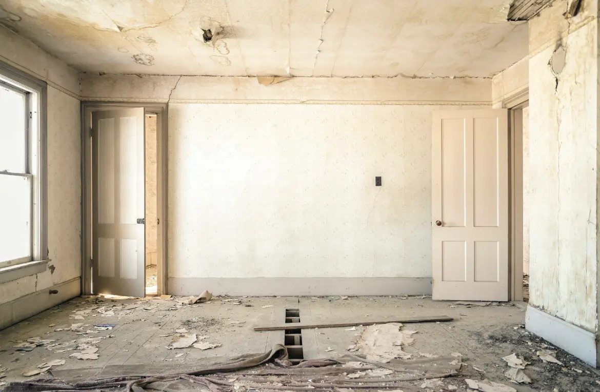 Waste disposal crew managing a cleanout project in Old Orchard Beach